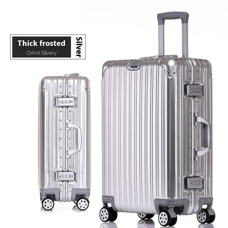 Aluminum Magnesium Luggage Password Trolley Case - IVOIRART.COM