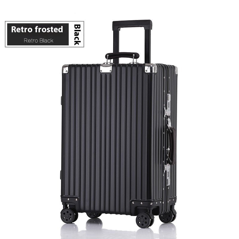 Aluminum Magnesium Luggage Password Trolley Case - IVOIRART.COM