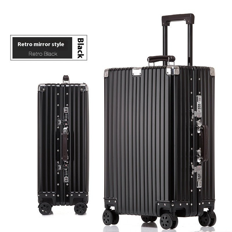 Aluminum Magnesium Luggage Password Trolley Case - IVOIRART.COM