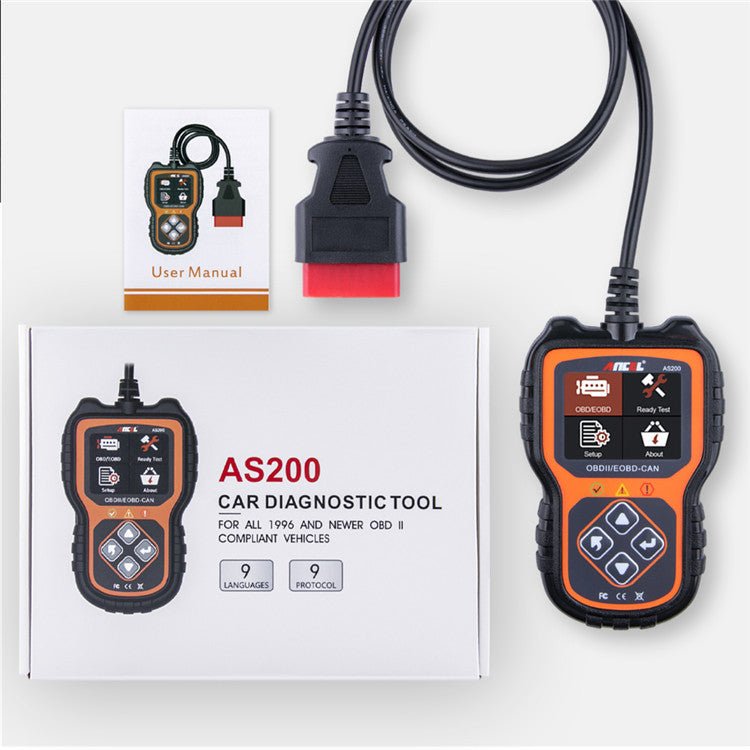 Ancel As200 Scanner OBD2 pour Voiture Outil de Diagnostic Multifonction Multilingue - IVOIRART.COM