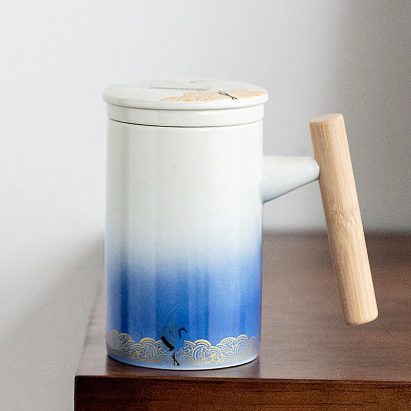 Ancient Objects Gradient Color Ceramic Water Cup - IVOIRART.COM