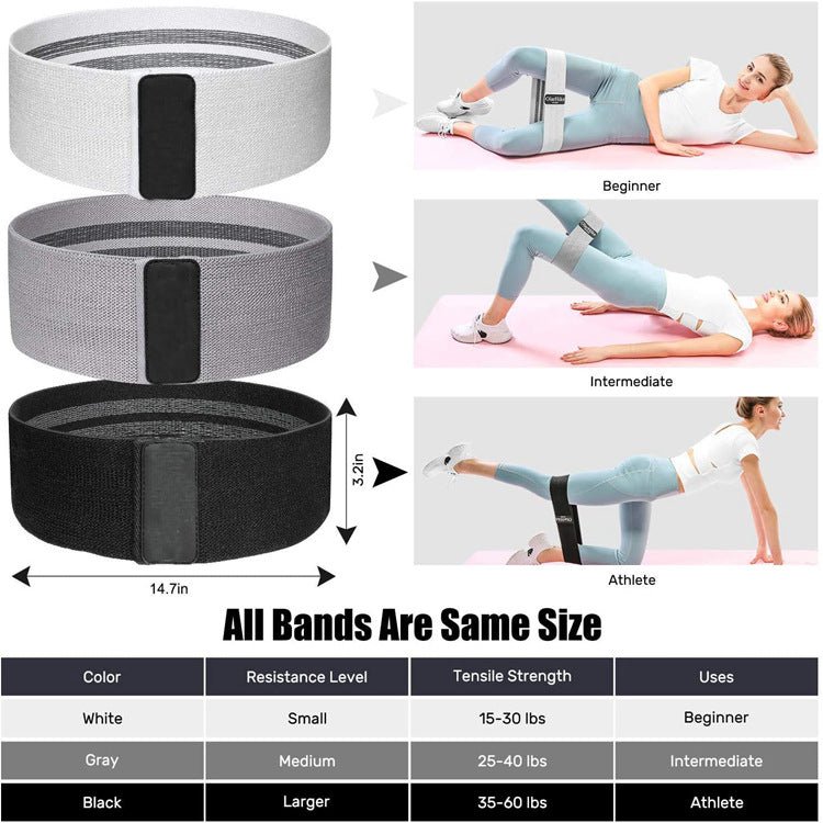 Anneau de résistance élastique pour hanches, équipement de fitness polyvalent - IVOIRART.COM