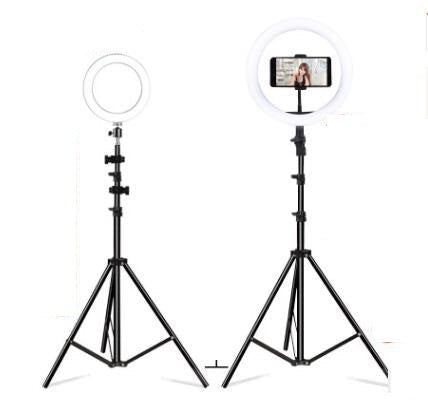 Anneau Lumière LED Circulaire pour Selfie en Direct avec Support Téléphone Mobile - IVOIRART.COM