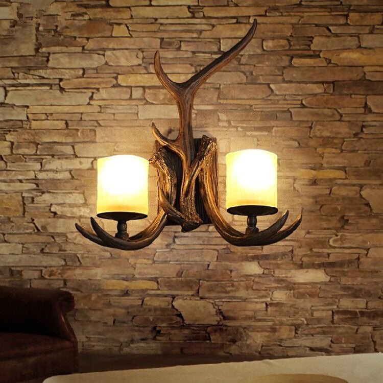 Antlers Creative Bedroom Bedside Aisle Wall Lamp - IVOIRART.COM
