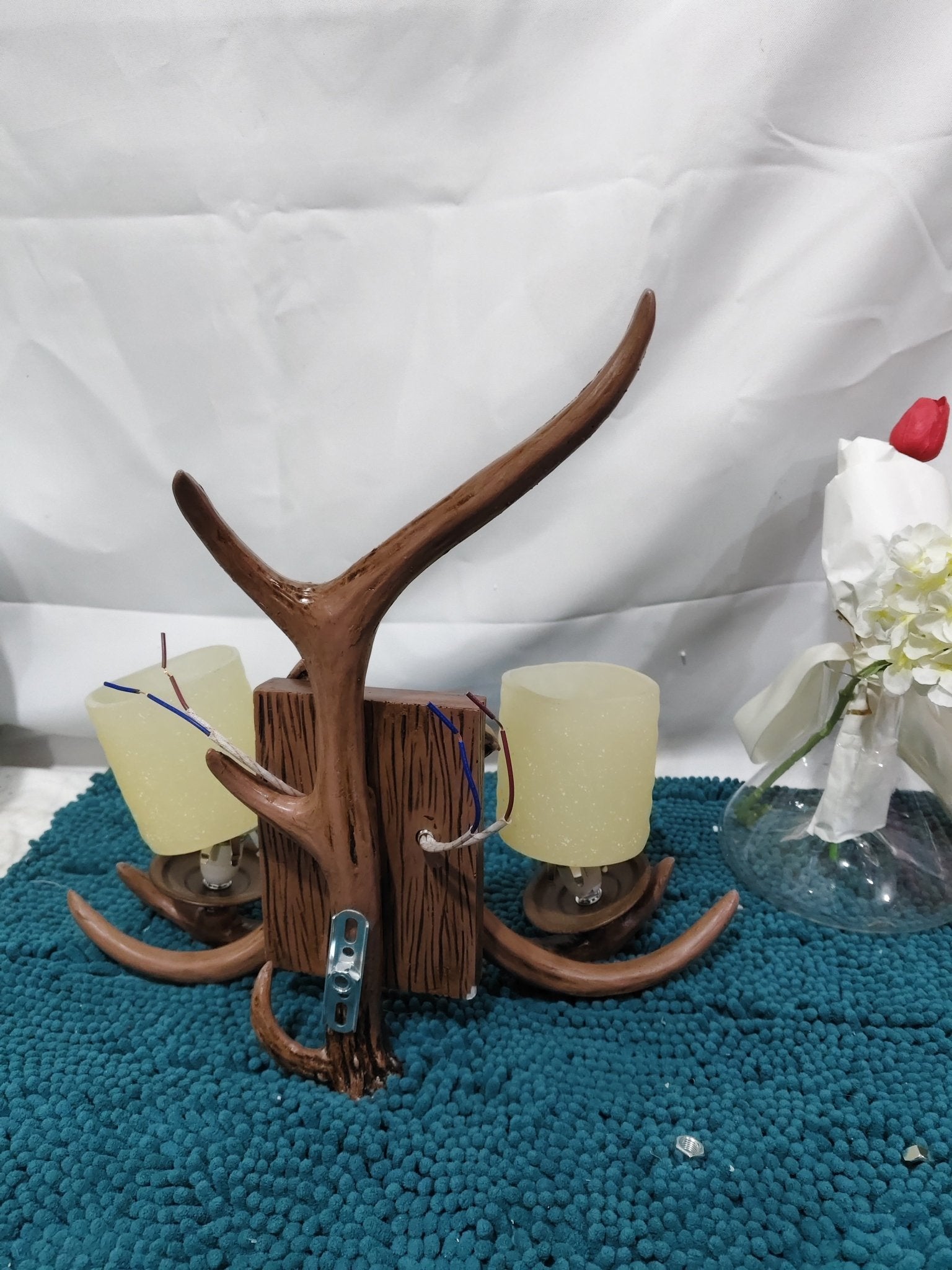 Antlers Creative Bedroom Bedside Aisle Wall Lamp - IVOIRART.COM
