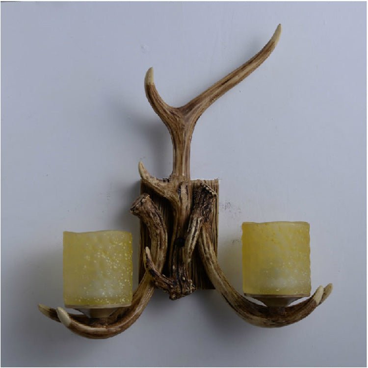 Antlers Creative Bedroom Bedside Aisle Wall Lamp - IVOIRART.COM