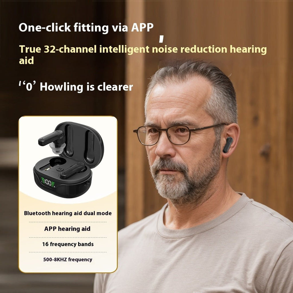 Appareil auditif intra-auriculaire sans fil pour personnes âgées, batterie 12 h. - IVOIRART.COM