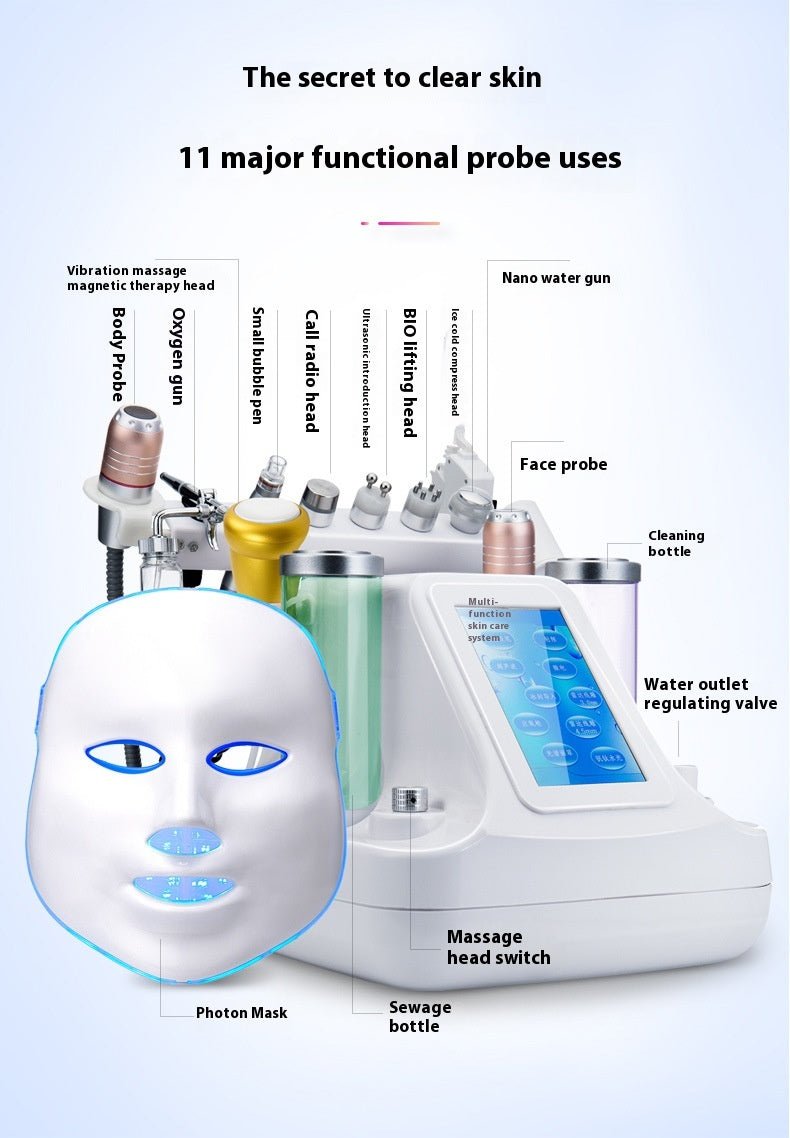 Appareil Beauté Spray Oxygène Mésothérapie Masque Lumière pour Institut Salon Pro+ - IVOIRART.COM