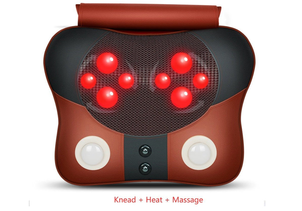 Appareil de massage cervical, cou, taille, dos et épaules avec coussin chauffant - IVOIRART.COM