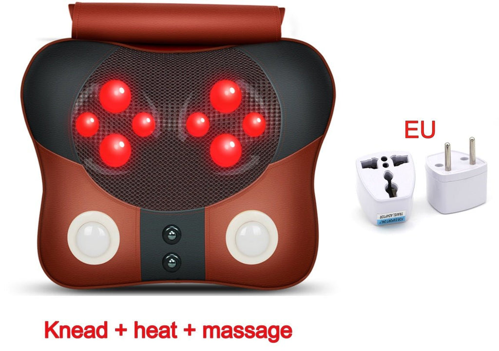 Appareil de massage cervical, cou, taille, dos et épaules avec coussin chauffant - IVOIRART.COM