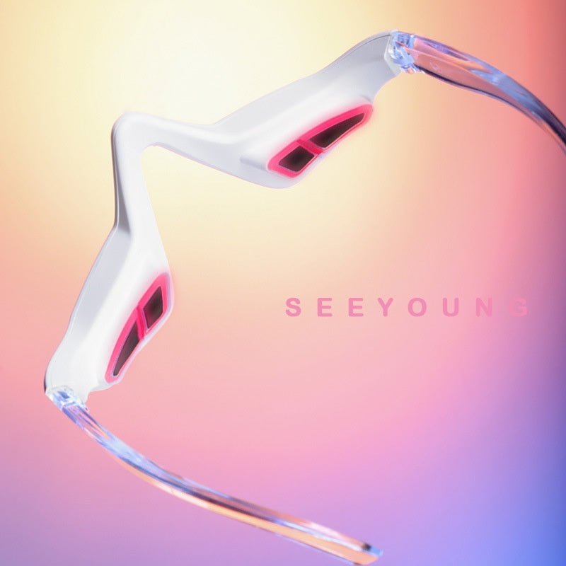Appareil de Soin des Yeux pour Maison - Masque de Massage Oculaire EMS USB Blanc - IVOIRART.COM