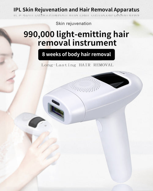 Appareil d'épilation laser IPL haute performance 990 000 impulsions pour peau lisse - IVOIRART.COM