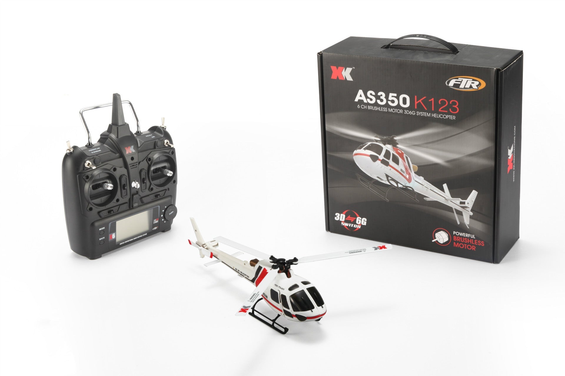 Appareil télécommandé 6 canaux — Hélicoptère RC en plastique et métal, blanc -RC - IVOIRART.COM