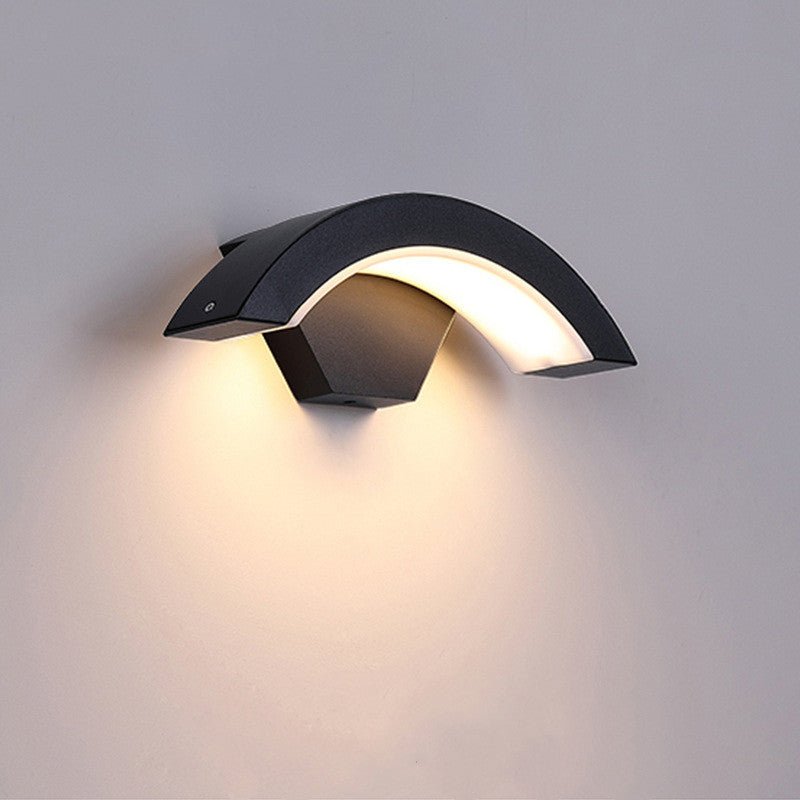 Applique Murale LED Courbée Lune Induction Lumière Murale Éblouissante 12W - IVOIRART.COM