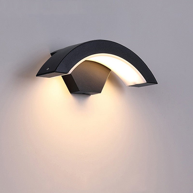 Applique Murale LED Courbée Lune Induction Lumière Murale Éblouissante 12W - IVOIRART.COM