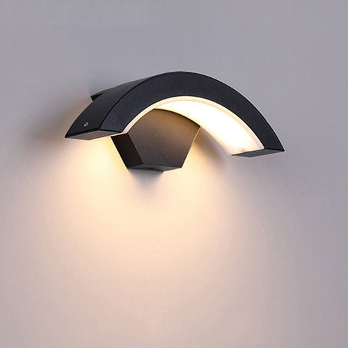 Applique Murale LED Courbée Lune Induction Lumière Murale Éblouissante 12W - IVOIRART.COM