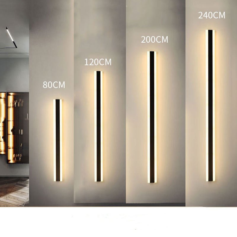 Applique murale longue minimaliste avec éclairage LED moderne et élégant - IVOIRART.COM