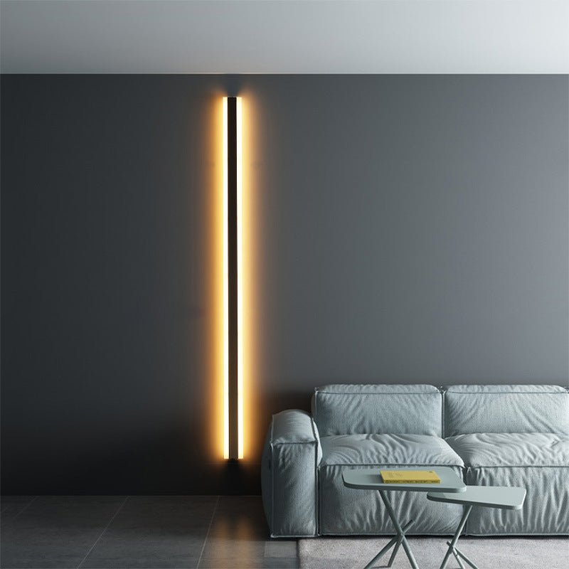 Applique murale longue minimaliste avec éclairage LED moderne et élégant - IVOIRART.COM