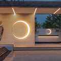 Applique murale ronde étanche simple pour extérieur LED 15 perles 40cm 15W inox. - IVOIRART.COM