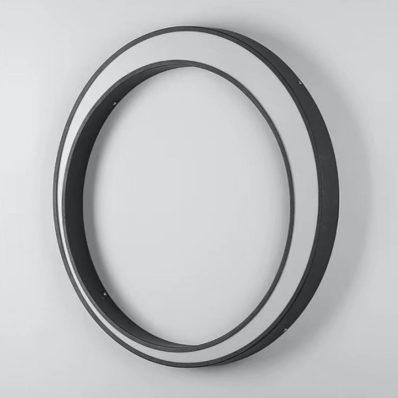 Applique murale ronde étanche simple pour extérieur LED 15 perles 40cm 15W inox. - IVOIRART.COM