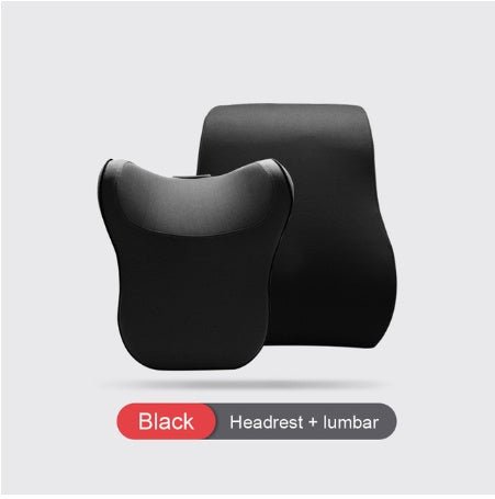 Appui-tête de voiture confortable avec coussin mémoire de forme et soutien lombaire 3D respirant - IVOIRART.COM