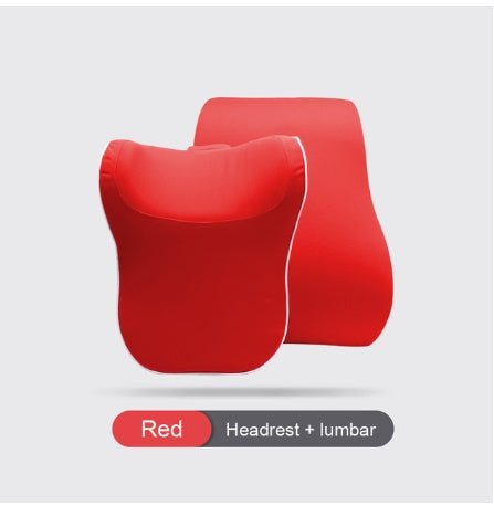Appui-tête de voiture confortable avec coussin mémoire de forme et soutien lombaire 3D respirant - IVOIRART.COM