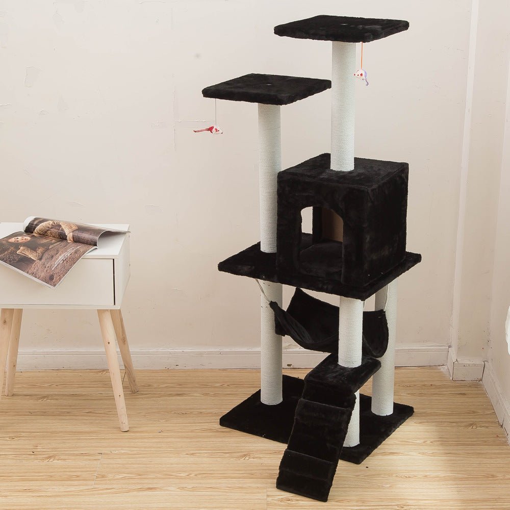 Arbre d'escalade pour chat jouet pour animaux de compagnie multifonctionnel pliable - IVOIRART.COM