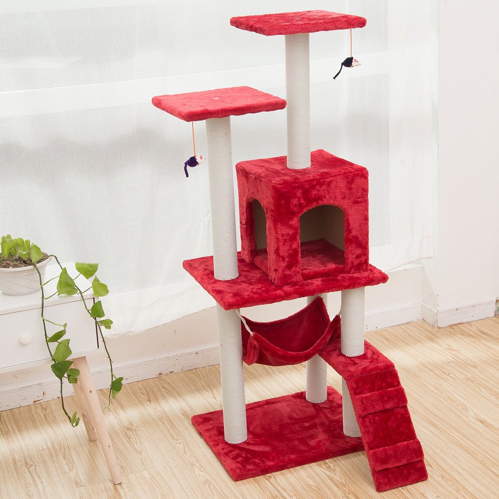 Arbre d'escalade pour chat jouet pour animaux de compagnie multifonctionnel pliable - IVOIRART.COM