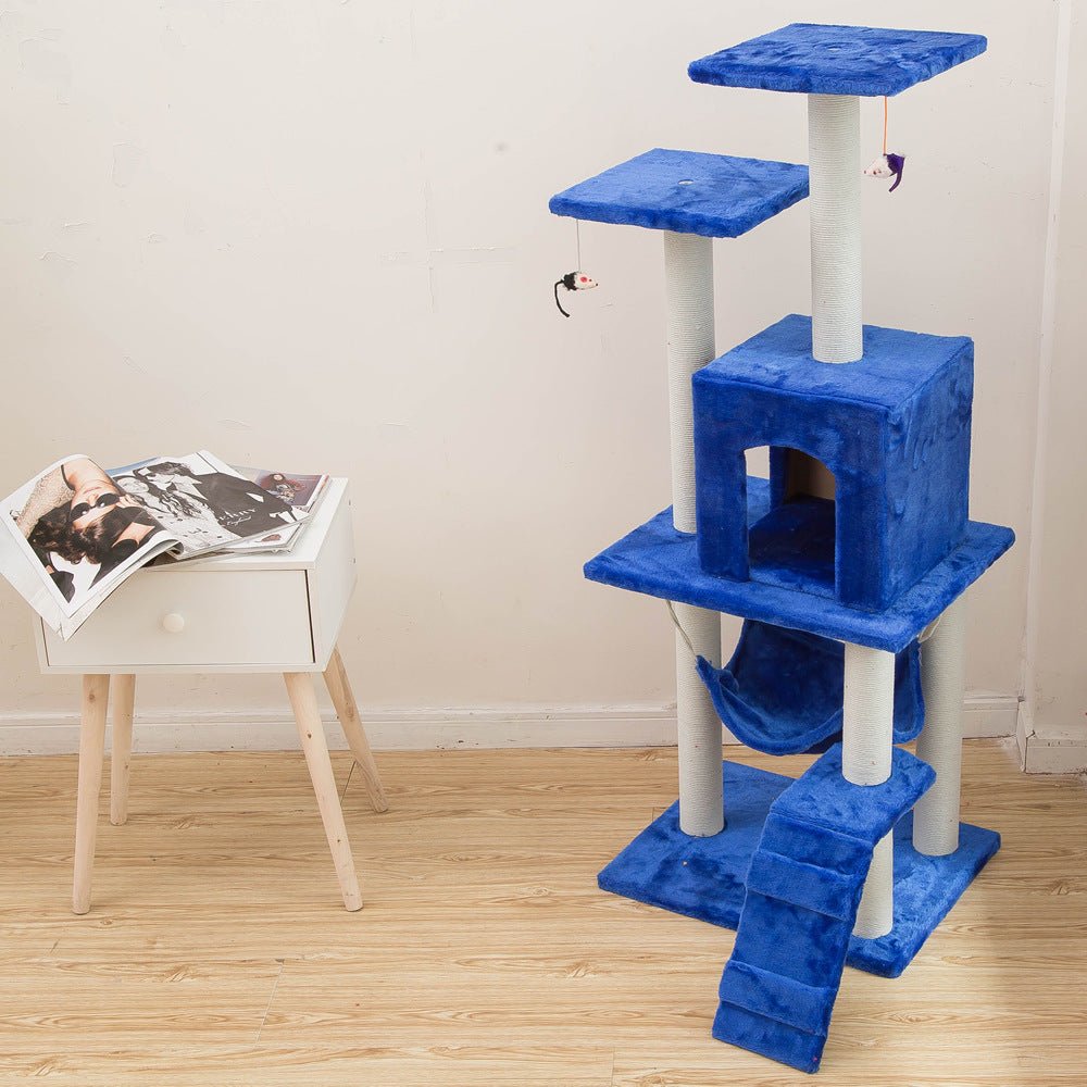 Arbre d'escalade pour chat jouet pour animaux de compagnie multifonctionnel pliable - IVOIRART.COM