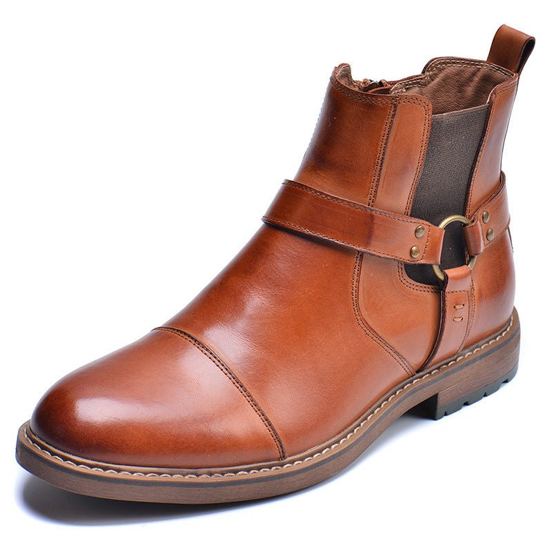 Arkbird Mens High Top Tooling Martin Boots - IVOIRART.COM