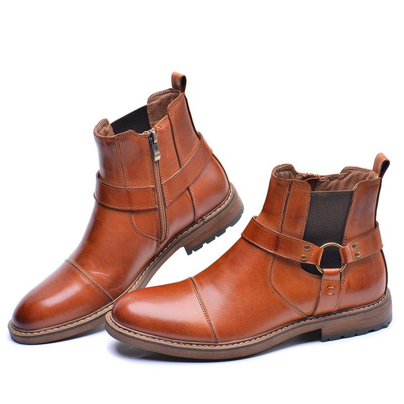 Arkbird Mens High Top Tooling Martin Boots - IVOIRART.COM