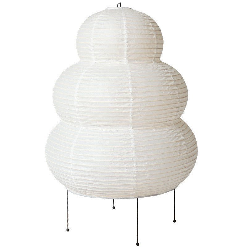 Art Rice Paper Simple Creative Retro Style Living Room Bedroom Bedside Table Lamp - IVOIRART.COM