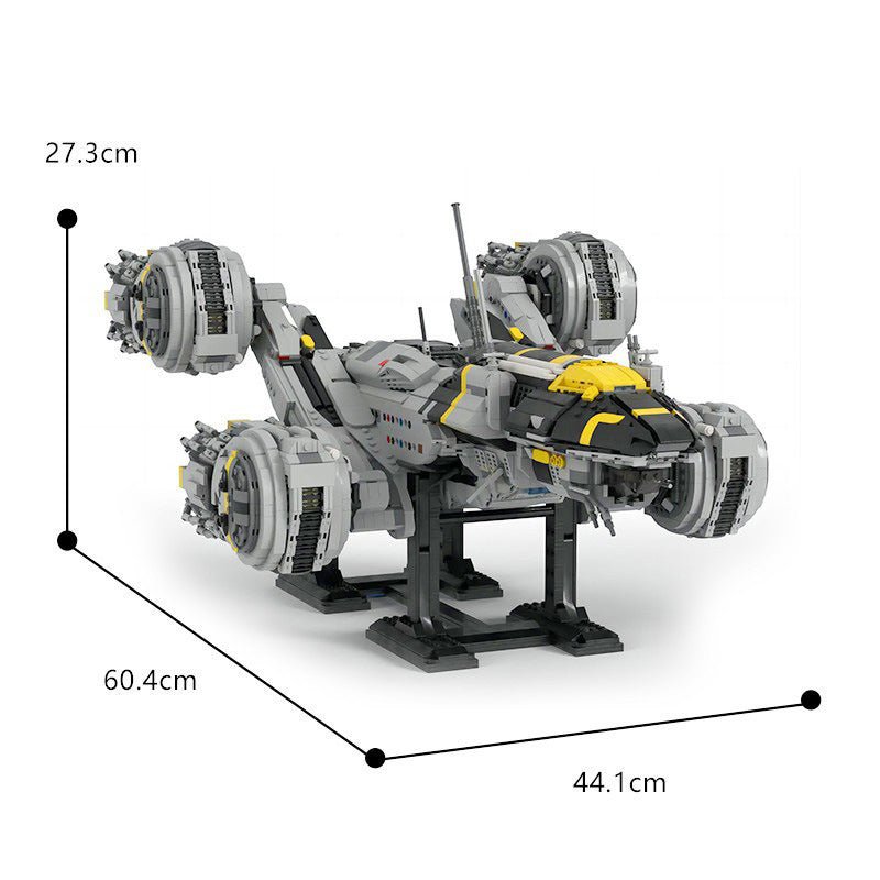 Assembled Building Blocks Large Spacecraft Model Ornaments - IVOIRART.COM