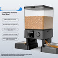 Automatic Cat Feeder With Dual Bowls Visual Timer-Controlled Portion-Adjustable Smart Pet Feeder For Cat Food - IVOIRART.COM