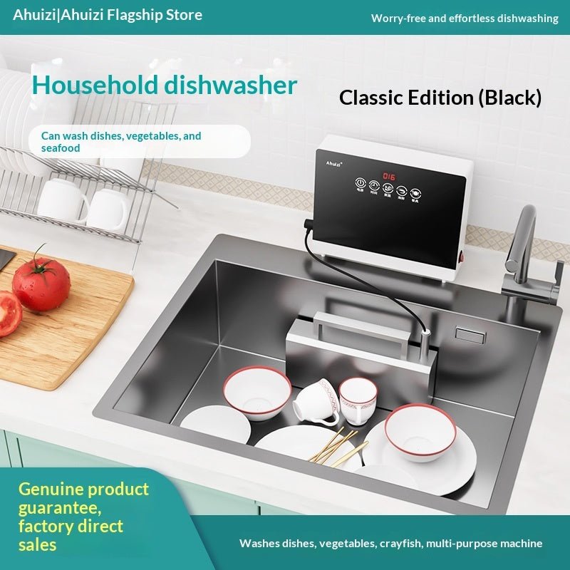 Automatic Dishwasher For Home Use Compact Countertop Model With Ultrasonic Technology - IVOIRART.COM
