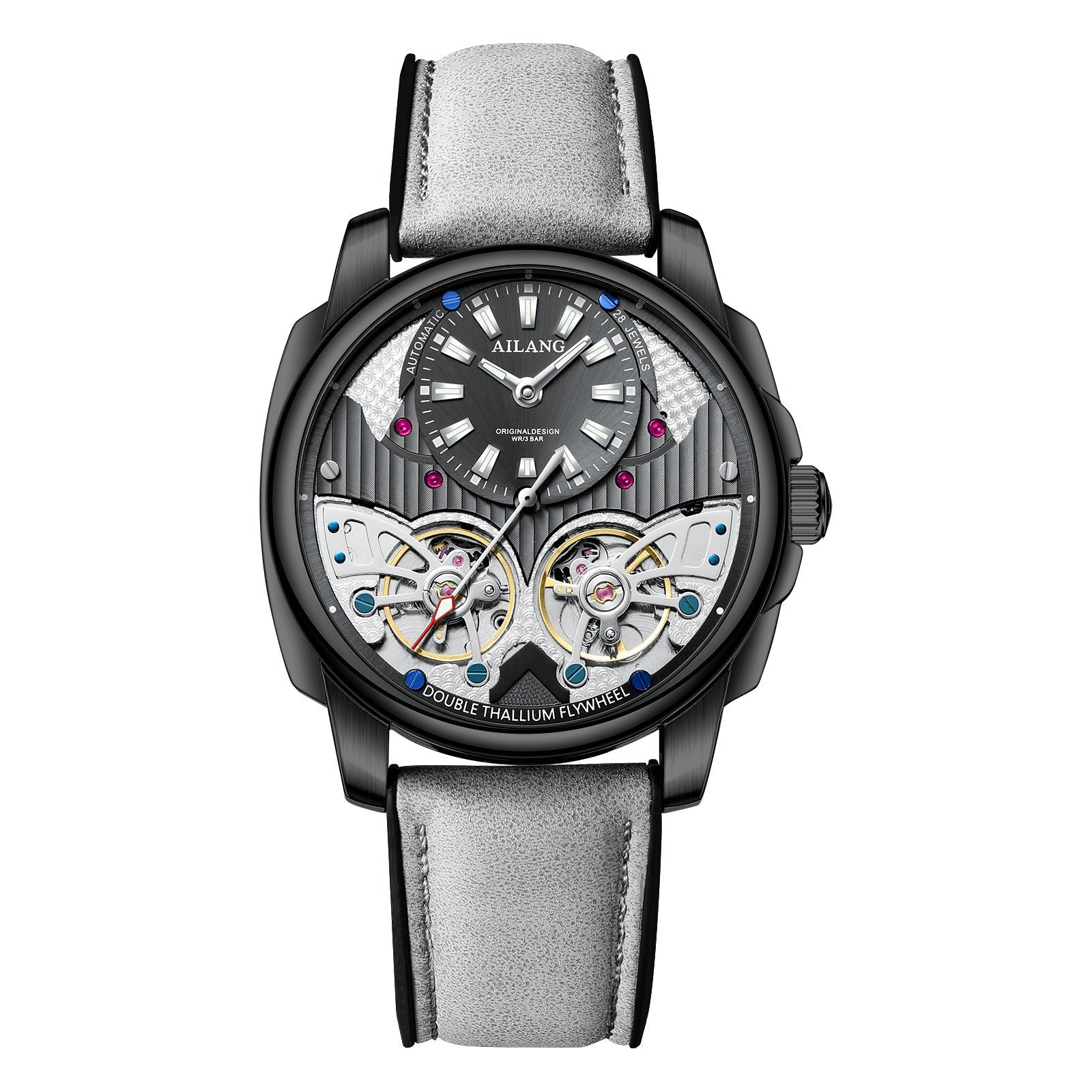 Automatic Mechanical Double Tourbillon Men's Watch - IVOIRART.COM