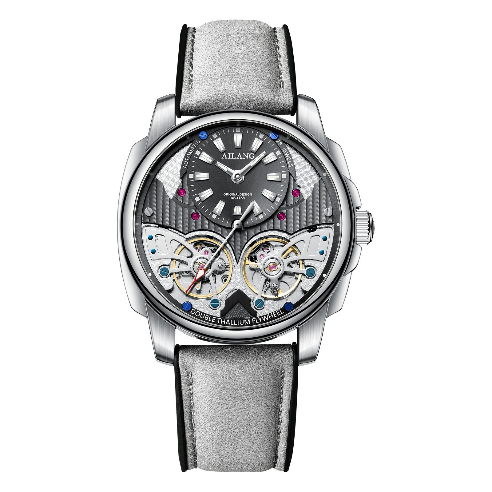 Automatic Mechanical Double Tourbillon Men's Watch - IVOIRART.COM