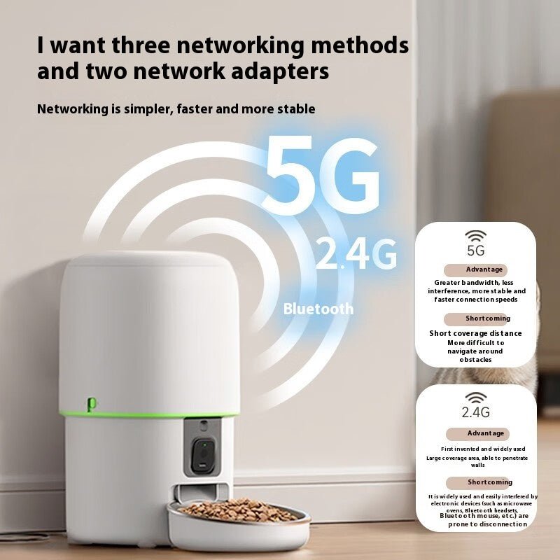 Automatic Pet Feeder Intelligent Remote Video Control - IVOIRART.COM