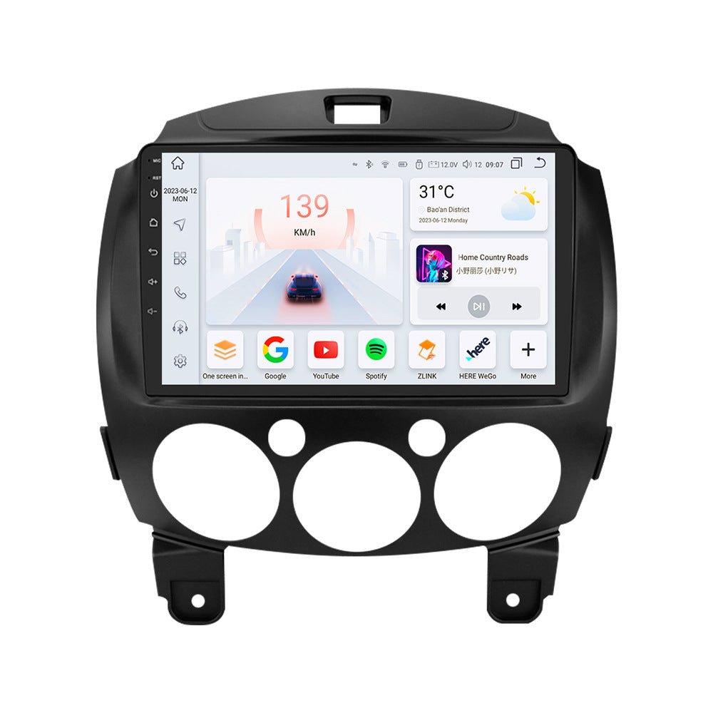 Autoradio GPS Android 9" tout-en-un pour Mazda 2 (2007-2014) avec CarPlay DSP 4G - IVOIRART.COM