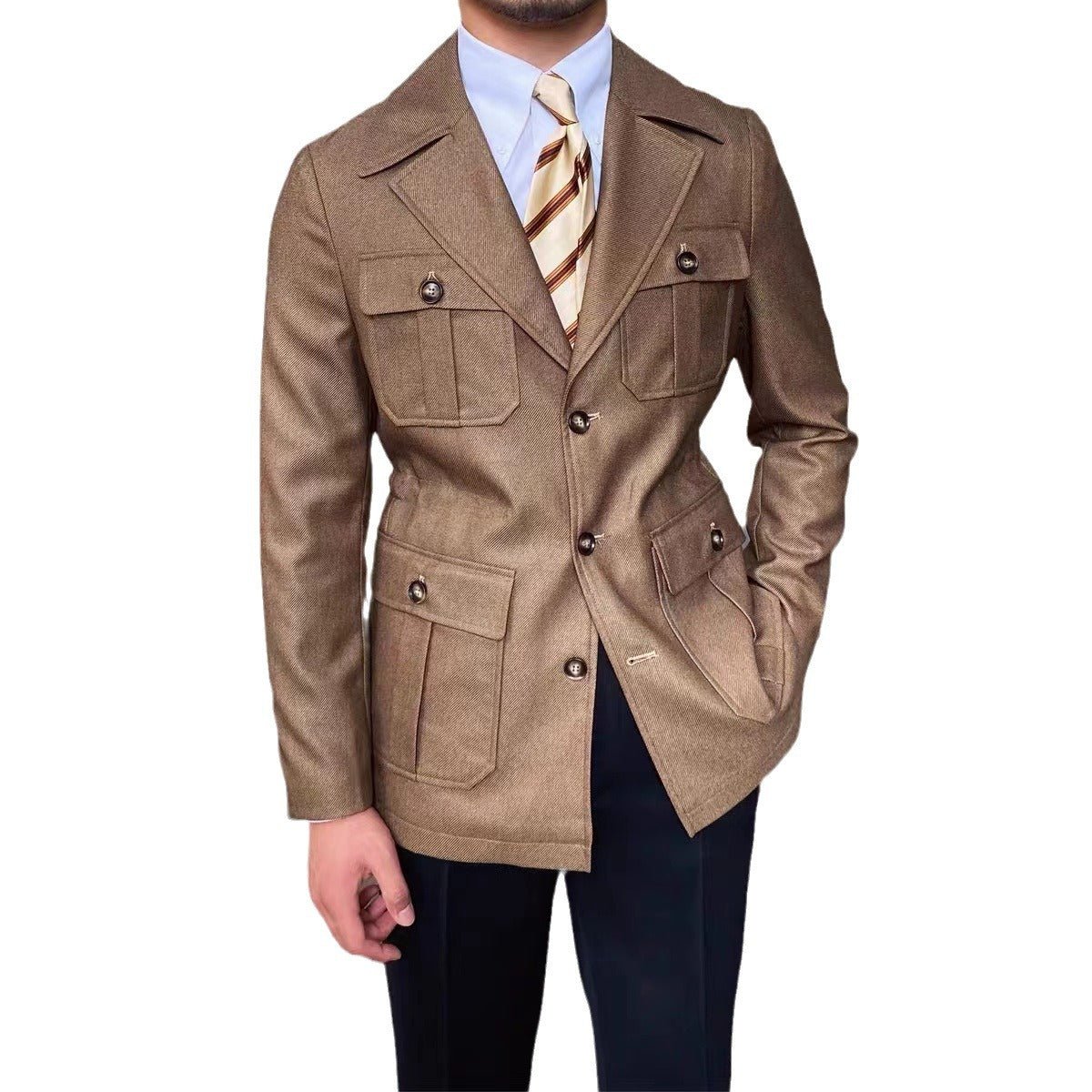 Autumn And Winter British Suit Collar High-end Jacket - IVOIRART.COM