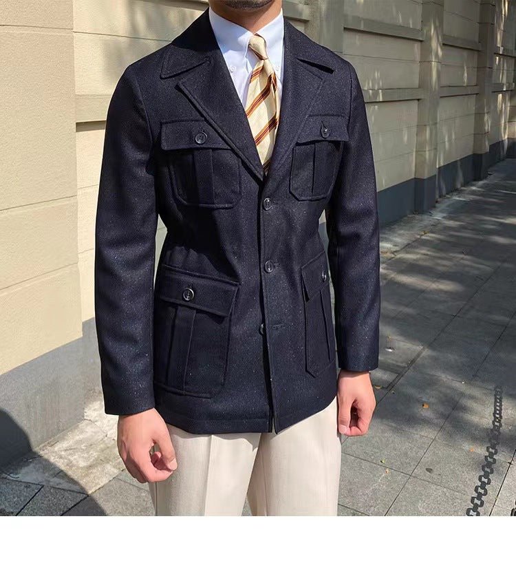 Autumn And Winter British Suit Collar High-end Jacket - IVOIRART.COM