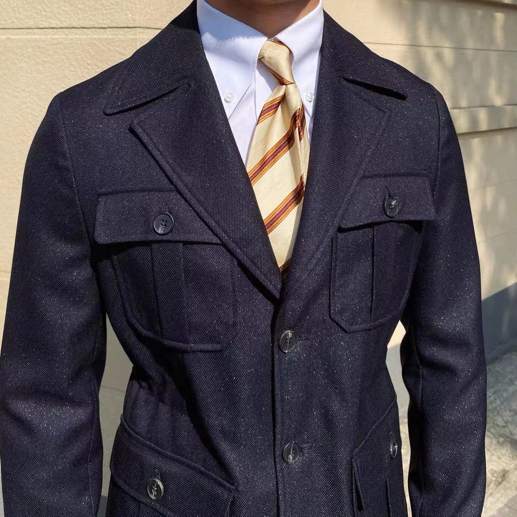 Autumn And Winter British Suit Collar High-end Jacket - IVOIRART.COM
