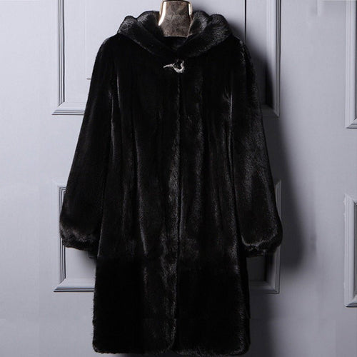 Autumn And Winter New Fur Hooded Casual Coat - IVOIRART.COM