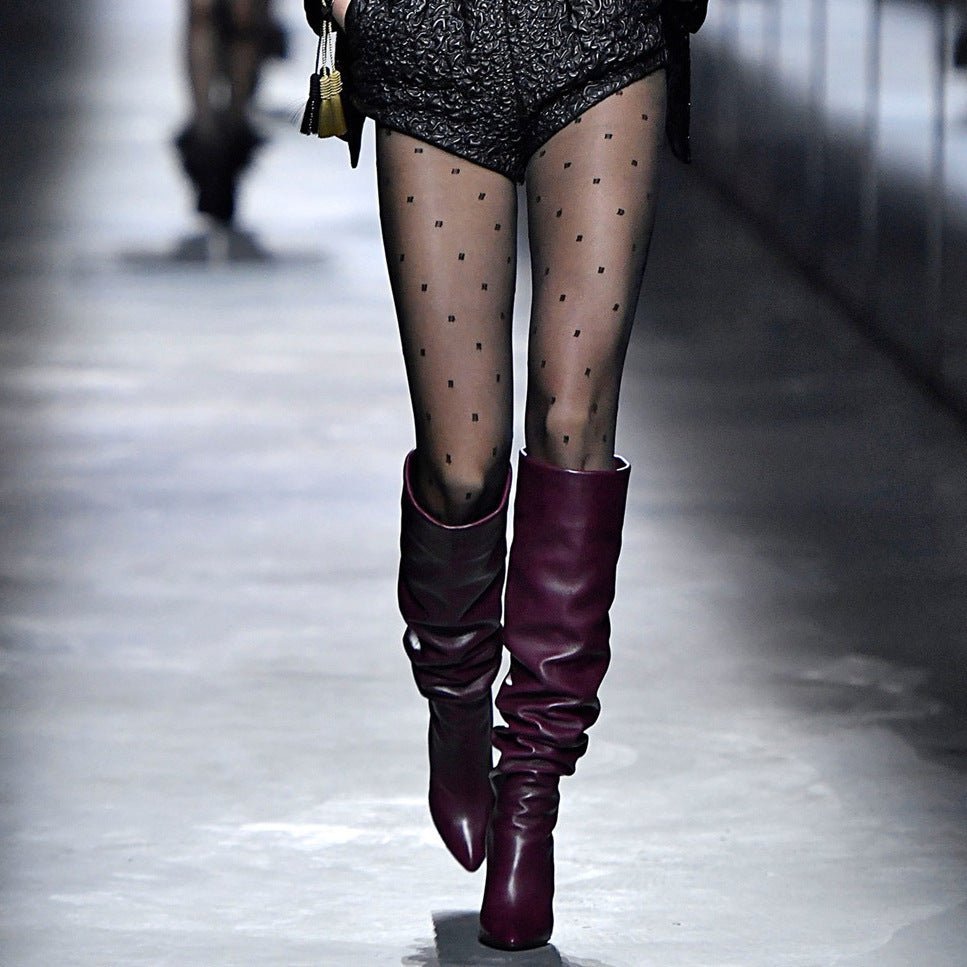 Autumn And Winter Sleeve Plus Size High Leg Boot - IVOIRART.COM