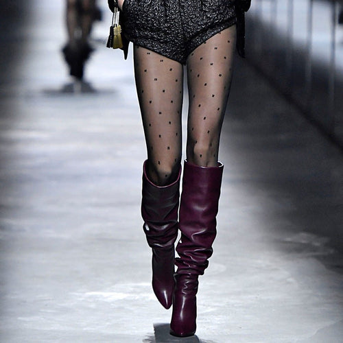Autumn And Winter Sleeve Plus Size High Leg Boot - IVOIRART.COM