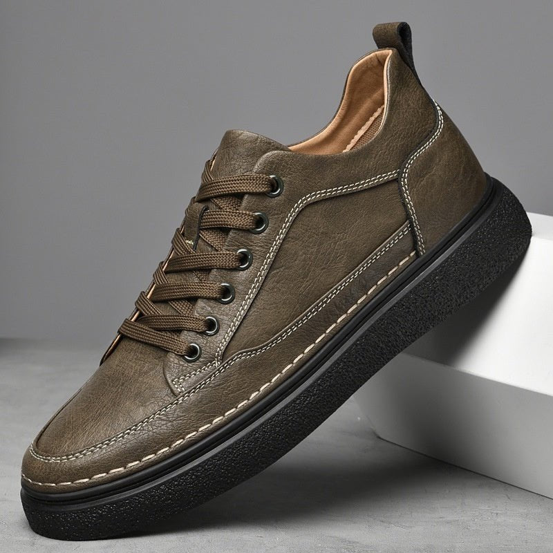 Autumn Mens Shoes With A Hidden Heel Lift - IVOIRART.COM