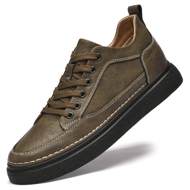 Autumn Mens Shoes With A Hidden Heel Lift - IVOIRART.COM