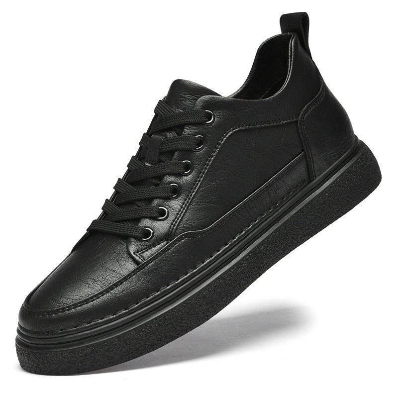 Autumn Mens Shoes With A Hidden Heel Lift - IVOIRART.COM