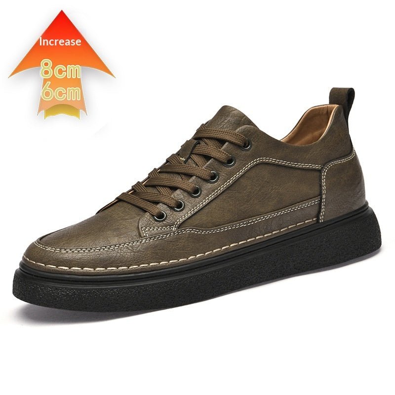 Autumn Mens Shoes With A Hidden Heel Lift - IVOIRART.COM