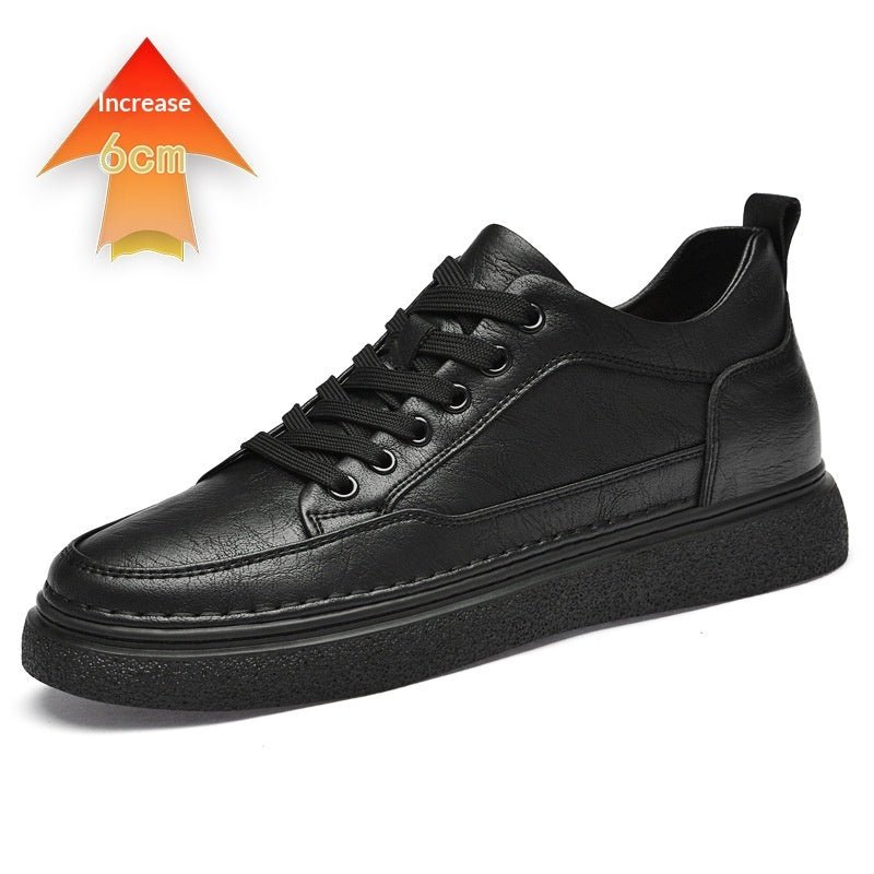 Autumn Mens Shoes With A Hidden Heel Lift - IVOIRART.COM